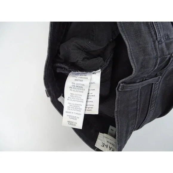 Frame Denim Le High Skinny Jeans Sz‎ 26 Asymmetrical Fringe Hems Jagged Whittier - Picture 7 of 9